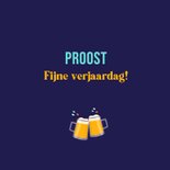 Verjaardagskaart handlettering bier en taart 3