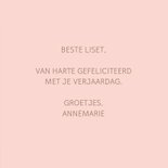 Verjaardagskaart Happy Birthday geometrisch patroon roze 3