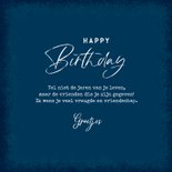 Verjaardagskaart happy birthday kunst patroon man 3
