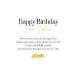 Verjaardagskaart happy birthday sunshine zon confetti 3