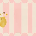 Verjaardagskaart happy birthday vintage ballon confetti roze 2