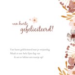 Verjaardagskaart herfstige bloemen jij bent jarig 3