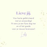 Verjaardagskaart hortensia's naam en leeftijd 3