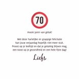 Verjaardagskaart humor oude vrouw 70 jaar proficiat 3