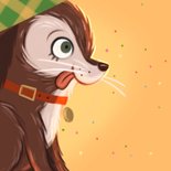 Verjaardagskaart jarige kleine puppy 2