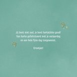 Verjaardagskaart jij bent (g)oud! met diamantjes 3