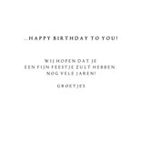 Verjaardagskaart joelende hond 3