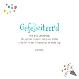 Verjaardagskaart - jongen hondjes met feestmuts 3