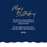 Verjaardagskaart kerst met teckel merry birthday 3