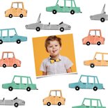 Verjaardagskaart kind auto's voertuigen foto 2