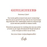 Verjaardagskaart kind paard hartjes lief hoera 3