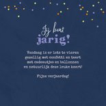 Verjaardagskaart kind schildpad confetti feestje cadeautje 3