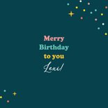 Verjaardagskaart kind 'you're the star december' birthday  3