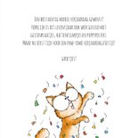 Verjaardagskaart kitten met confetti purrrfect birthday 3