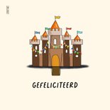 Verjaardagskaart kleine ridder op zijn paard 2