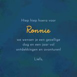 Verjaardagskaart kleurige zeedieren 3