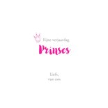 Verjaardagskaart - Konijn prinses 3