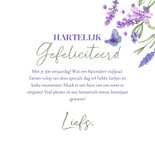 Verjaardagskaart lavendelkrans vlinder 3