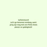 Verjaardagskaart let's go bananas 3