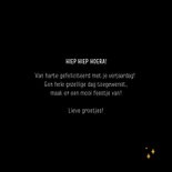 Verjaardagskaart let's party speelse typografie goudlook 3