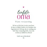 Verjaardagskaart liefste oma bloemen waterverf 3