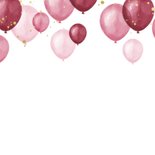 Verjaardagskaart lieve jarige nicht ballonnen confetti groen 2