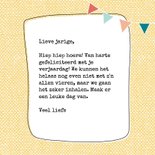 Verjaardagskaart - Luiaard met Ballonnen & Slingers 3