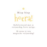 Verjaardagskaart magisch fee lief prinses meisje sterren 3