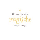 Verjaardagskaart meisje fee magische verjaardag felicitatie 3