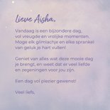 Verjaardagskaart meisje sprankelende dag vol liefde & zegen 3