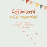 Verjaardagskaart met egel en konijn en een verjaardagstaart! 3