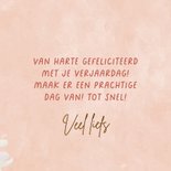 Verjaardagskaart met magnolia-bloemen 3