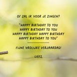 Verjaardagskaart met meesjes 3