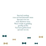 Verjaardagskaart met patroon van strikjes 3
