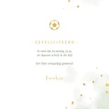 Verjaardagskaart met voetballen en waterverf 3