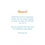 Verjaardagskaart met vrolijke party buldog stijlvol gekleed 3
