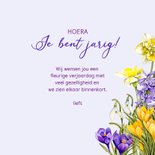 Verjaardagskaart mooie voorjaarsbloemen  3