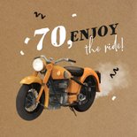 Verjaardagskaart motor motorrijder stoer born to be wild 2