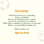 Verjaardagskaart olifantje voetbal 3