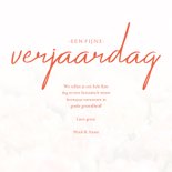 Verjaardagskaart oranje tulpen fijne verjaardag 3