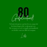 Verjaardagskaart pool biljart bal gefeliciteerd 80 3