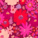 Verjaardagskaart rode en roze bloemen explosie 2