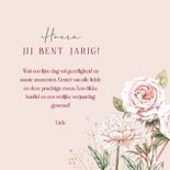 Verjaardagskaart romantische rozen pastel 3