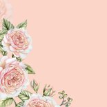 Verjaardagskaart romantische rozen 2