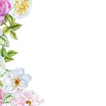 Verjaardagskaart rozen pastel 2