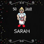 Verjaardagskaart Sarahpop wijntje 2