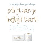 Verjaardagskaart schijt aan je leeftijd vk 3