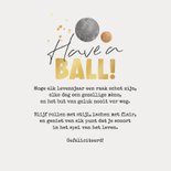 Verjaardagskaart sport pétanque jeu de boules humor 3