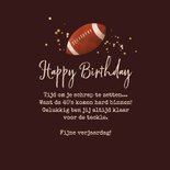 Verjaardagskaart sport rugby tackle your 40's 3