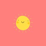 Verjaardagskaart stralende verjaardag smiley zon 2